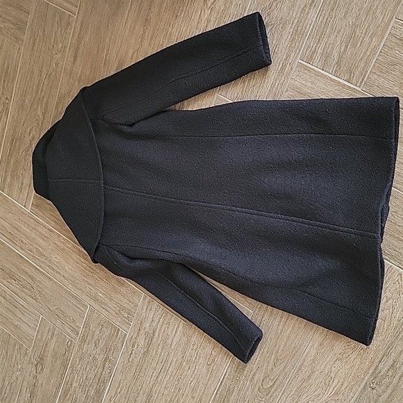 Club Monaco Black Boucle Wool Coat XS - Picture 8 of 12